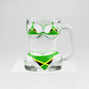 Customized Logo Decal Printing Souvenir Shot Glass 3D Sexy Boobs Bikini Shot Glasses