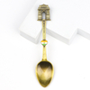 Wholesale Custom Logo Antique Silver Plated Metal City Tourist Souvenir Spoon for Gifts Shop