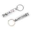 Custom Logo Engraved Travel Souvenir Gift Metal 3d Bottle Opener Nail Clipper Keychain