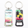 Customized Logo Beach Seaside Island Souvenir Key Chain Epoxy Metal Keychain
