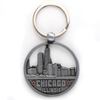 Custom Boston Chicago Souvenir Keychain Personalized Logo Enamel 3D Keyring Metal Key Chains