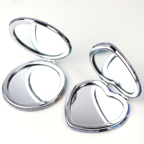Custom Your Own Logo Printing Souvenir Mini Folding Makeup Pocket Mirror