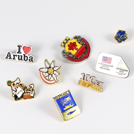 Custom Design Countries City Souvenir Metal Enamel Hat Cap Lapel Pin Badge
