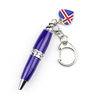 Customized Logo Souvenir Mini Pen Keychain Multicolor Ballpoint Pens with Charms