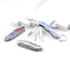 Customized UV Printing Logo Souvenir Multi Tool Function Pocket Folding Knife Keychain