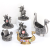 Factory Custom Norse Viking Ship Iceland Norway Troll Souvenir Metal Figurine Mini Sculpture Ornament