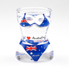 Customized Logo Country Flag Australia Souvenir 3D Bikini Sexy Glass Shot Glasses