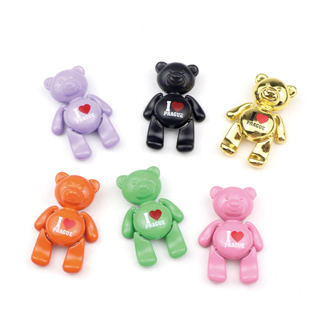 Wholesale Custom Logo Countries Tourist Souvenir 3d Metal Cute Bear Shaped Refrigerator Magnets for Fridge