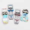 Custom Design Beach Souvenir Sexy Bikini Women Girl Beer Bottle Opener Magnet