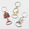 Wholesale Custom Beach Island Souvenir Tourist Keychain Enamel Metal Beer Bottle Opener Key Chain