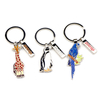 Custom Design Zoo Theme Park Tourist Souvenir Gifts Animal Keychain Keyring Metal Key Chain