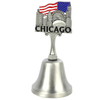 Custom US Market Chicago Boston Travel Souvenirs Metal Table Die Casting Dinner Bells