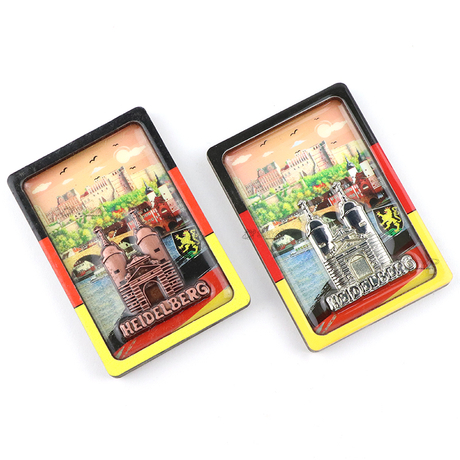 Custom Your Idea Design Cities Germany Souvenir Epoxy Wooden MDF Refrigerator Fridge Magnet
