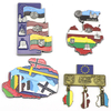Factory Direct Custom Design Zinc Alloy Estonia Latvia Lithuania Souvenir 3D Enamel Metal Ref Fridge Magnet