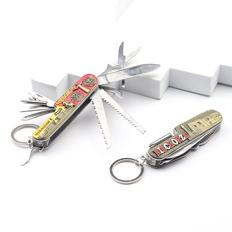 Wholesale Customized Logo Stainless Steel Folding Souvenir Multifunctional Multi Tool Purposes Knife