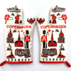 Custom Logo Printed Austria Vienna Countries Souvenir Cotton Bakeware Oven Glove Kitchen Oven Mitts