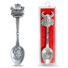 Manufacturer Custom Logo Zinc Alloy Norse Viking Denmark Sweden Souvenir Metal Spoon