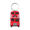 Custom 3D Logo Soft PVC London Bus Shape Key Chain Countries Souvenir Rubber Keychains