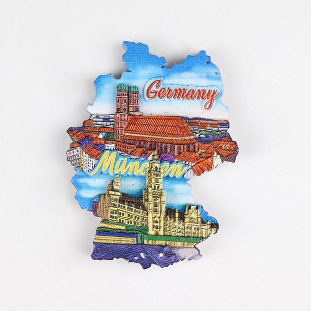Customized Design Countries Souvenir Fridge Magnetic Sticker Personalized 3D Poly Resin Refrigerator Magnet