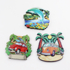 Customised Made Miami Beach Souvenir Double Layer 3d Foil Wood Mdf Fridge Magnet for Gift Shop Wholesalers