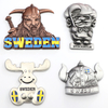 Customised Made Sweden Stockholm Fridge Magnet 3d Metal Viking Souvenir Magnet