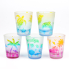 Custom Logo Sandblast Shot Glass Beach Island Countries Souvenir Shot Glasses