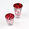 Customized Laser Engraving Souvenir Electric Plating Shot Glass with Logo