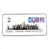 Custom Logo UAE Dubai Souvenir Countries City Tourist Souvenir Aluminum Car License Plate