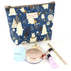 Custom Polyester Cosmetic Bag Travel Souvenir Gifts Toiletry Makeup Pouch Bag with Zipper