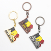 Custom Design Zinc Alloy Belgium Brussels Souvenir Gifts Keyring Metal Keychain