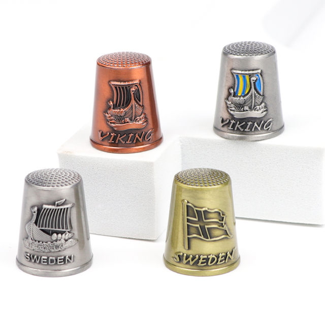 Custom Design Iceland Viking Souvenir Decorative Finger Sewing Thimble