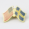 Custom Design Sweden Souvenir Enamel Epoxy Metal Lapel Pin Badge