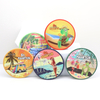Custom Logo Printed Coaster Beach Souvenir Round Tea Paper Coasters for Drinks
