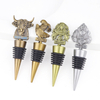 Custom Logo Design Zinc Alloy Metal Crafts Iceland Souvenir Gift Wine Bottle Stopper