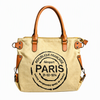 Manufacturers Custom Printed Logo Paris City Souvenir Bag Plain Canvas Tote Bag