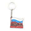 Wholesale Customized Design Zinc Alloy Engraved Russia Tourist Souvenir Metal Keychain