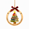 Custom Christmas Ornaments OEM Souvenir Wooden MDF Xmas Tree Decorations for Holiday Gifts