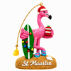 Custom Design Beach Island Travel Souvenir 3D Resin Hanging Christmas Ornament Xmas Tree Decor