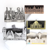Custom Design Zinc Alloy Prague Czech Souvenir Table Metal Business Name Card Holder