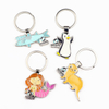 Custom Design Zoo Theme Park Tourist Souvenir Gifts Animal Keychain Keyring Metal Key Chain