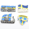 Custom Design Decoration Sweden Tourist Souvenir Metal Ref Fridge Magnet
