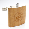 Wholesale Custom Logo Wooden Hip Flask Liquor Whiskey Alcohol Portable Pocket Hip Flasks