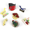 Wholesale Custom Logo Design Boston Lobster Souvenir Metal Enamel Lapel Pin Badge
