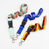 Custom Logo Heat Transfer Printing Neck Lanyard with Buckle Souvenir ID Card Holder Polyester Lanyard