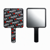 Personalized Custom Logo Travel Souvenir Handheld Mirror Liquid Glitter Quicksand Compact Mirror