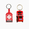 Wholesale Custom Logo Silicone PVC Keychain Dubai Tourist Souvenir Rubber Key Chain