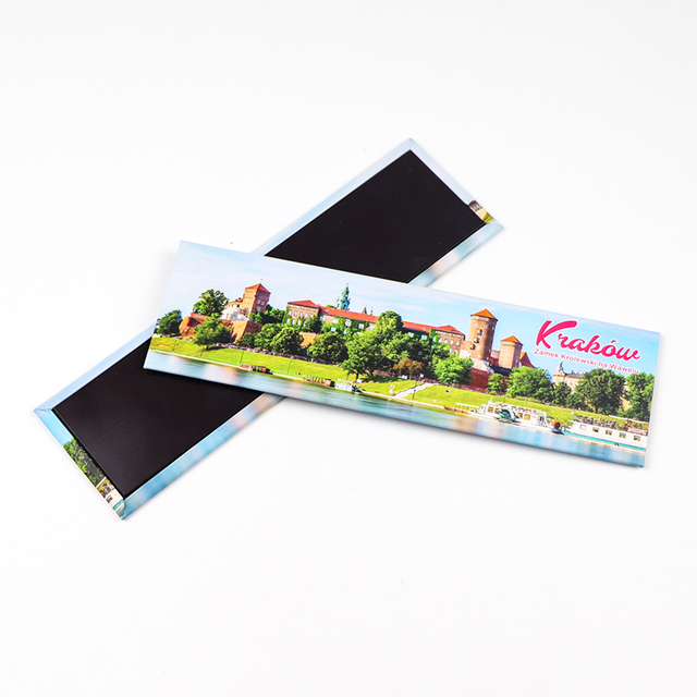 Custom Tin Plate Magnet European Countries City Souvenir Poland Krakow Souvenir Tinplate Fridge Magnet