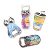 Customized Logo Foil Printed Beach Sea Souvenir Blank Metal Bottle Opener Magnet