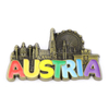 Customised Design Country Austria Vienna Souvenir Metal Refrigerator Fridge Magnets