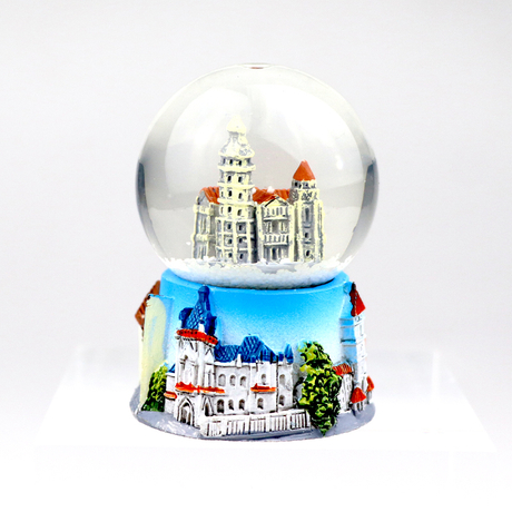 Custom Design Souvenir Snowball Ornament Mini 3D Resin Crafts Water Snow Globe